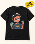 The Boondocks Riley Freeman Graphic T-Shirt – Urban Cartoon Streetwear Black Tee